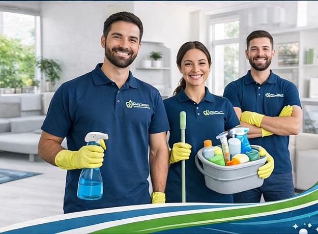 Comfy Clean Co. cleaning team ready for a home visit
